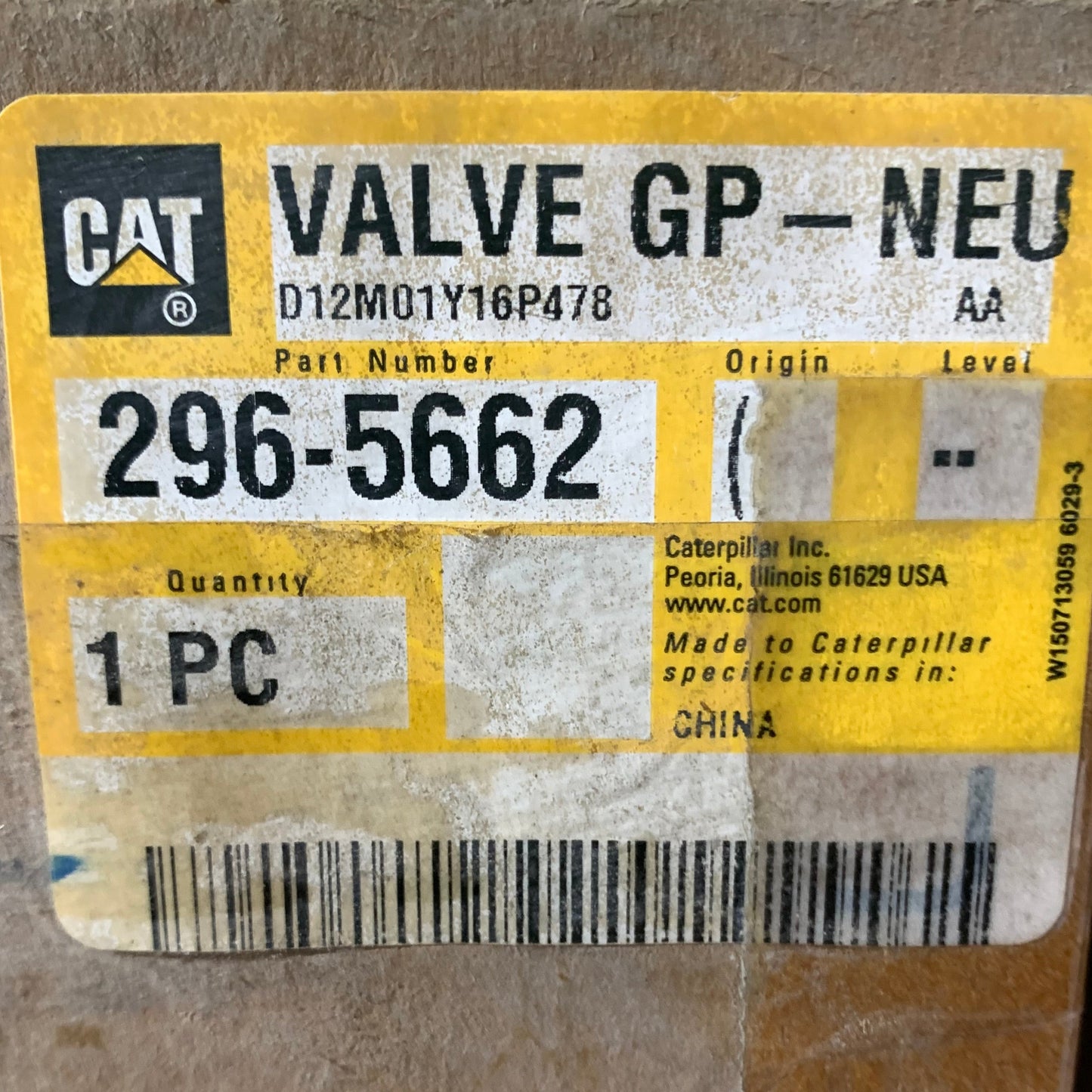 2965662 VALVE GP